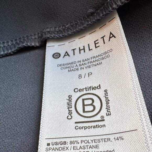 Athleta Endless High Rise Pant Sz 8P Grey Blue Comfort Travel Athleisure Stretch - Picture 3 of 15